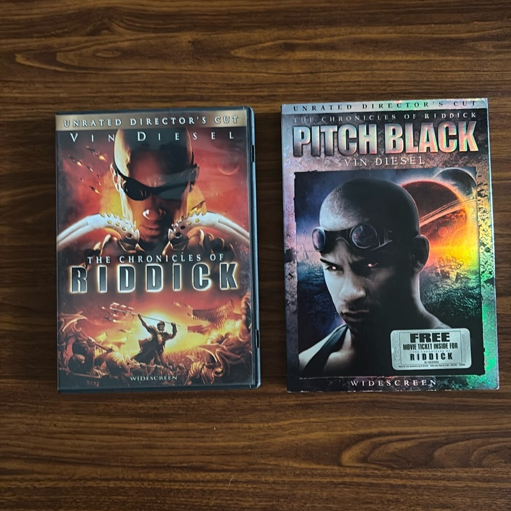 The Chronicles of Riddick Movie Bundle Director's‎ Cut Vin Diesel Widescreen DVD